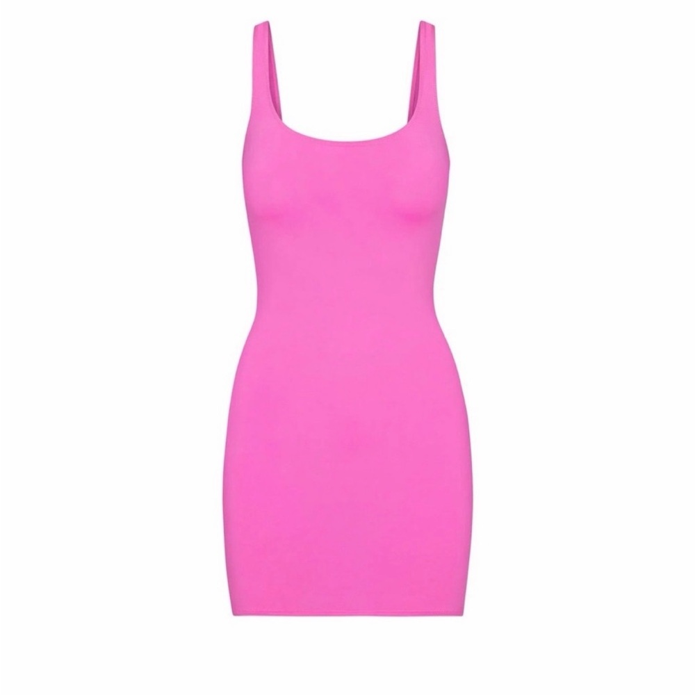NWT - Skims Tank Dress in Taffy (Barbie Pink)